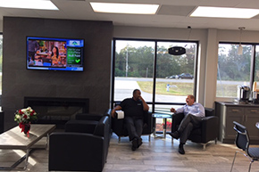 Waiting Area with Customers